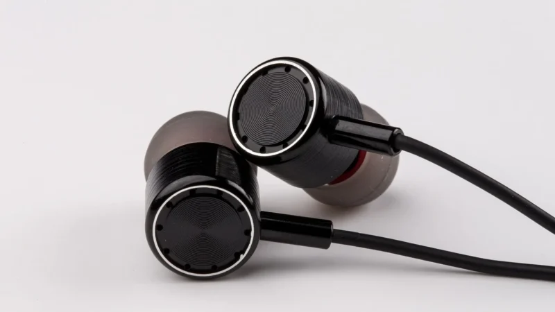 (Black) Neckband Hanging bluetooth Earphone Wireless Bass Handsfree Gaming Headphones with Mic