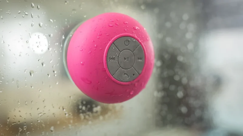 Bluetooth Wireless Speaker Pink Metal Body For Samsung Iphone Ipad Htc